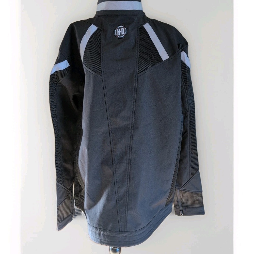 Harley-Davidson Mens Performace Soft Shell & Mesh Black Jacket Sz 2XLT NWOT - Picture 3 of 11